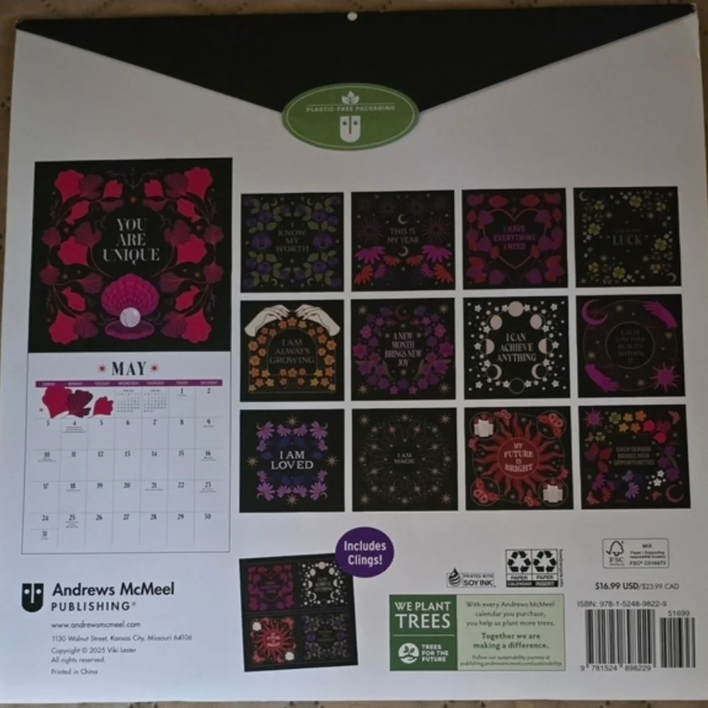 2026 You Have The Magic Calendar Positive Affirmations Self Care Spiritual Gift